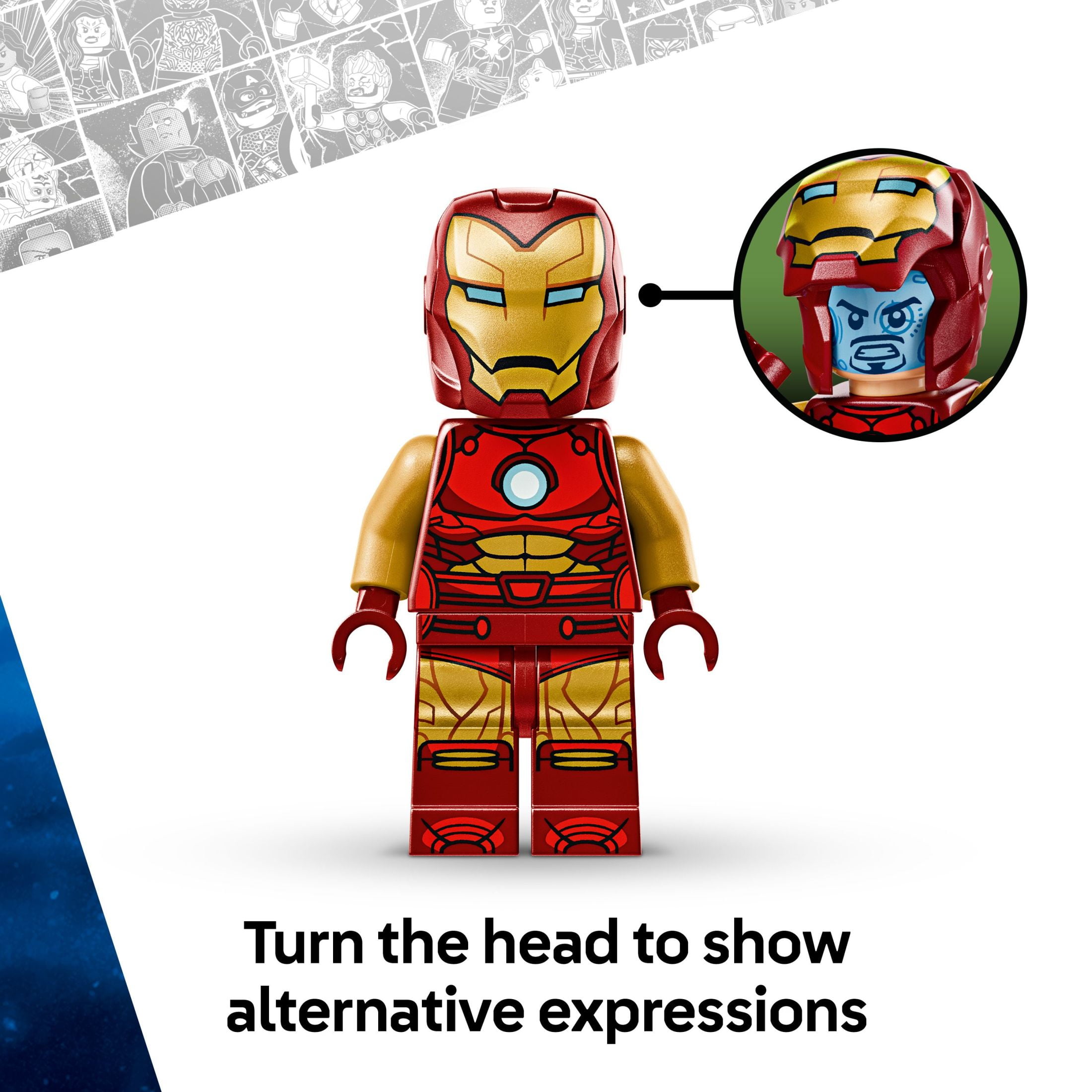 LEGO Marvel Iron Man Mech vs. Ultron Building Toy Set - Iron Man Toy for Kids, Boys and Girls, Ages 6+ - Buildable Action Figure - Superhero Gift for Birthday - 76307 - Image 5