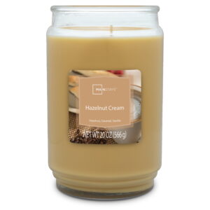 Mainstays Hazelnut Cream Scented Single Wick Candle, 20 oz.