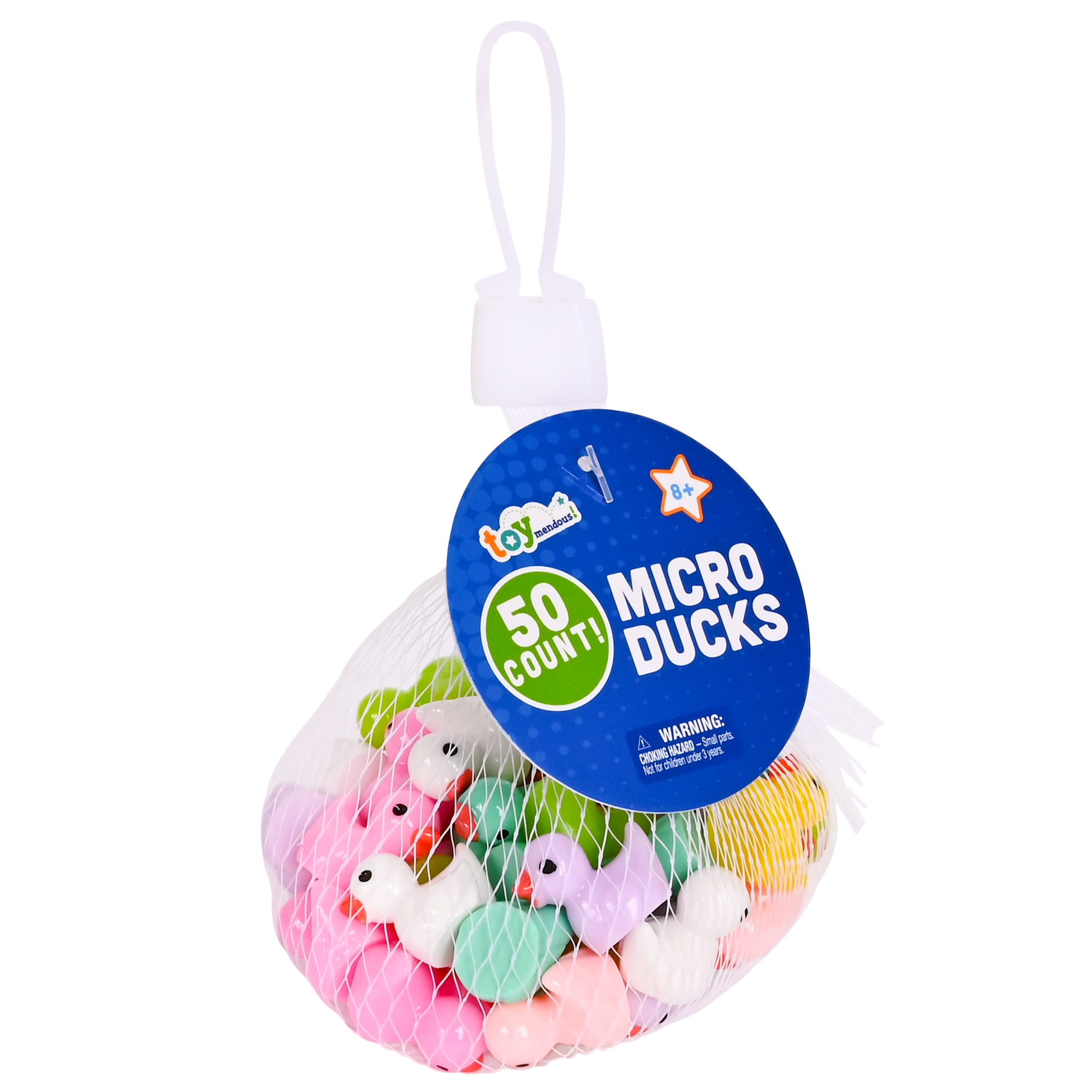 Micro Resin Mini Ducks 50 Pieces in Mesh Bag, Party Toys DIY Craft Accessories for Children Ages 8+ - Image 4