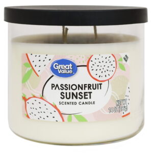 Great Value Passionfruit Sunset Scented Candle, 14 OZ