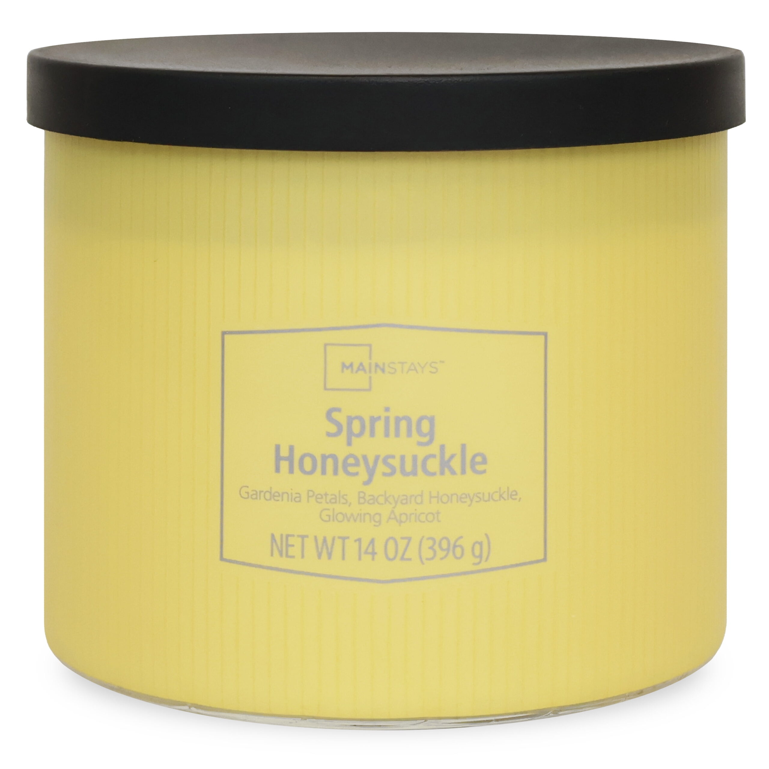 Mainstays 3-Wick Textured Wrapped Candle, Spring Honeysuckle Fragrance, 14 Oz - Image 2