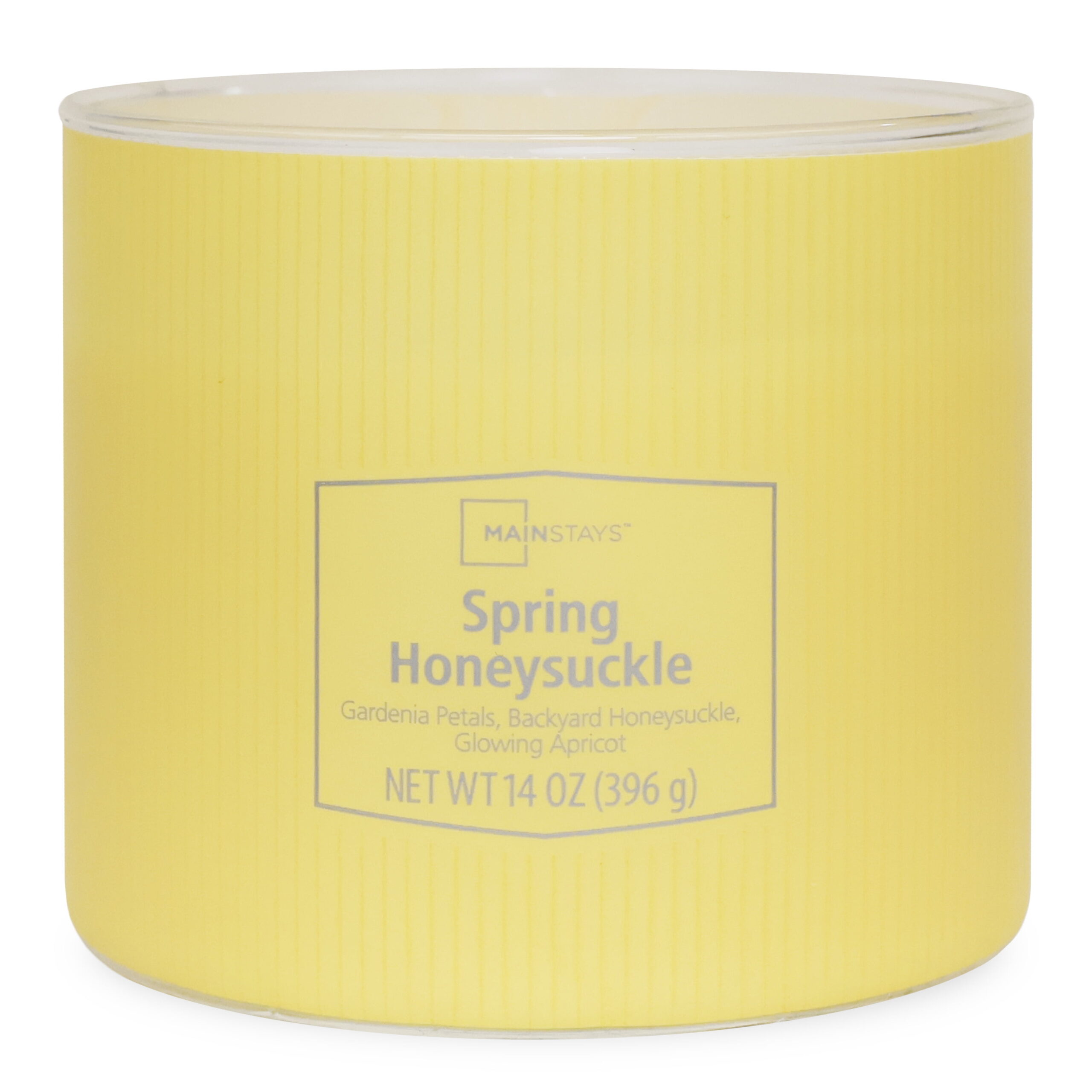 Mainstays 3-Wick Textured Wrapped Candle, Spring Honeysuckle Fragrance, 14 Oz - Image 3