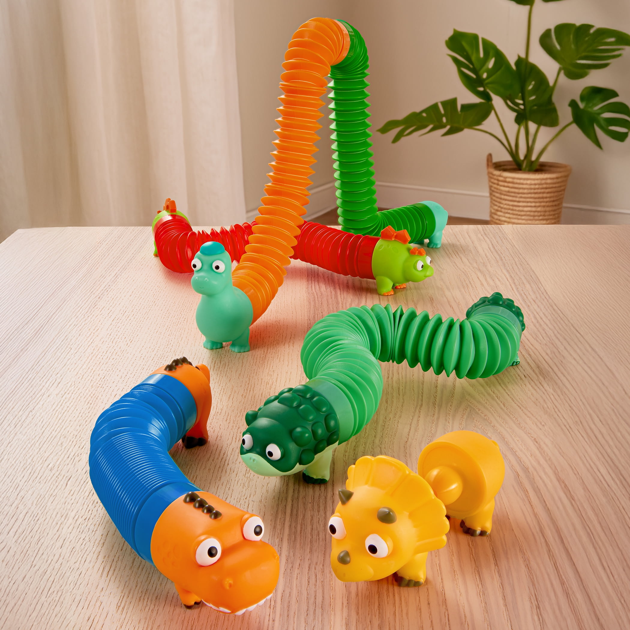 Battat Li'l Dino Buddies Sensory Dinosaur Tubes 15 Pieces, Toddler and Preschool Toys for 2 Years + - Image 3