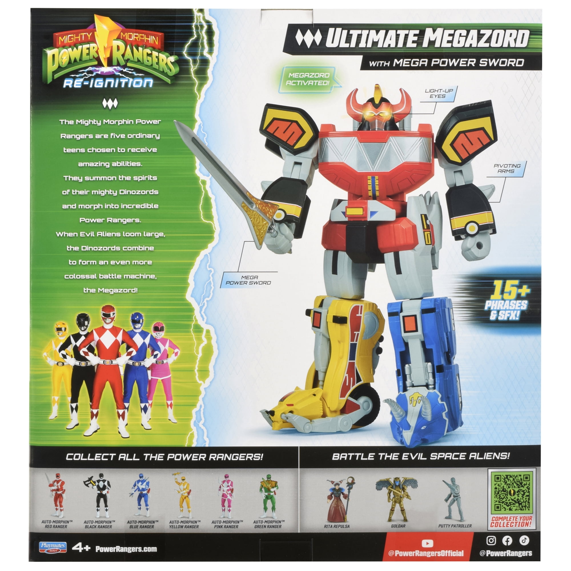 Mighty Morphin Power Rangers: Re-Ignition - Ultimate Megazord Electronic Figure for kids 4+ by Playmates Toys - Image 7