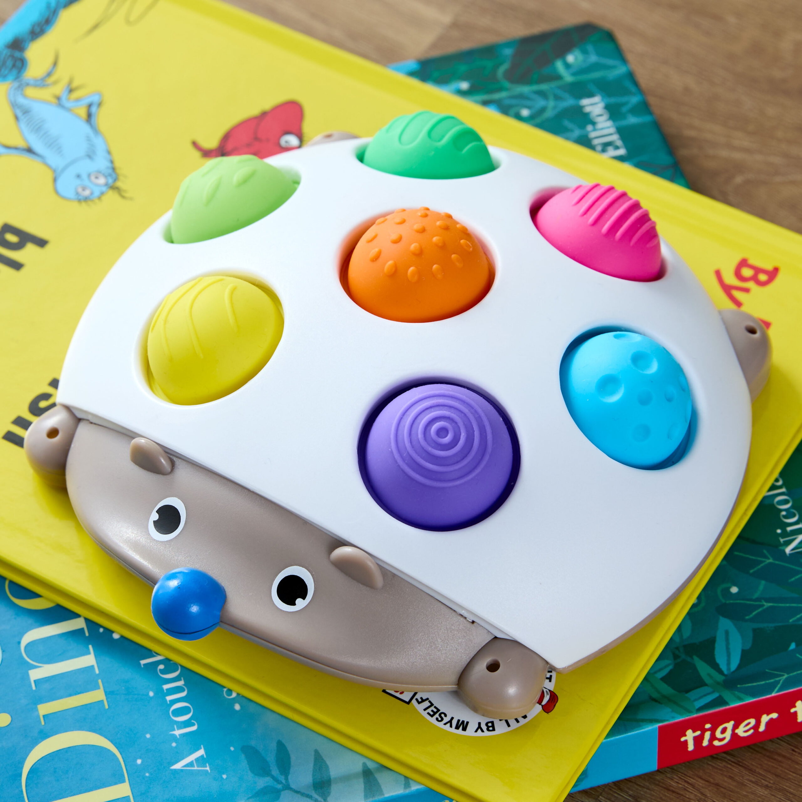 Spark Create Imagine Hedgehog Popper Sensory Learning Fidget Toy Push Pop Travel Fun - Image 2