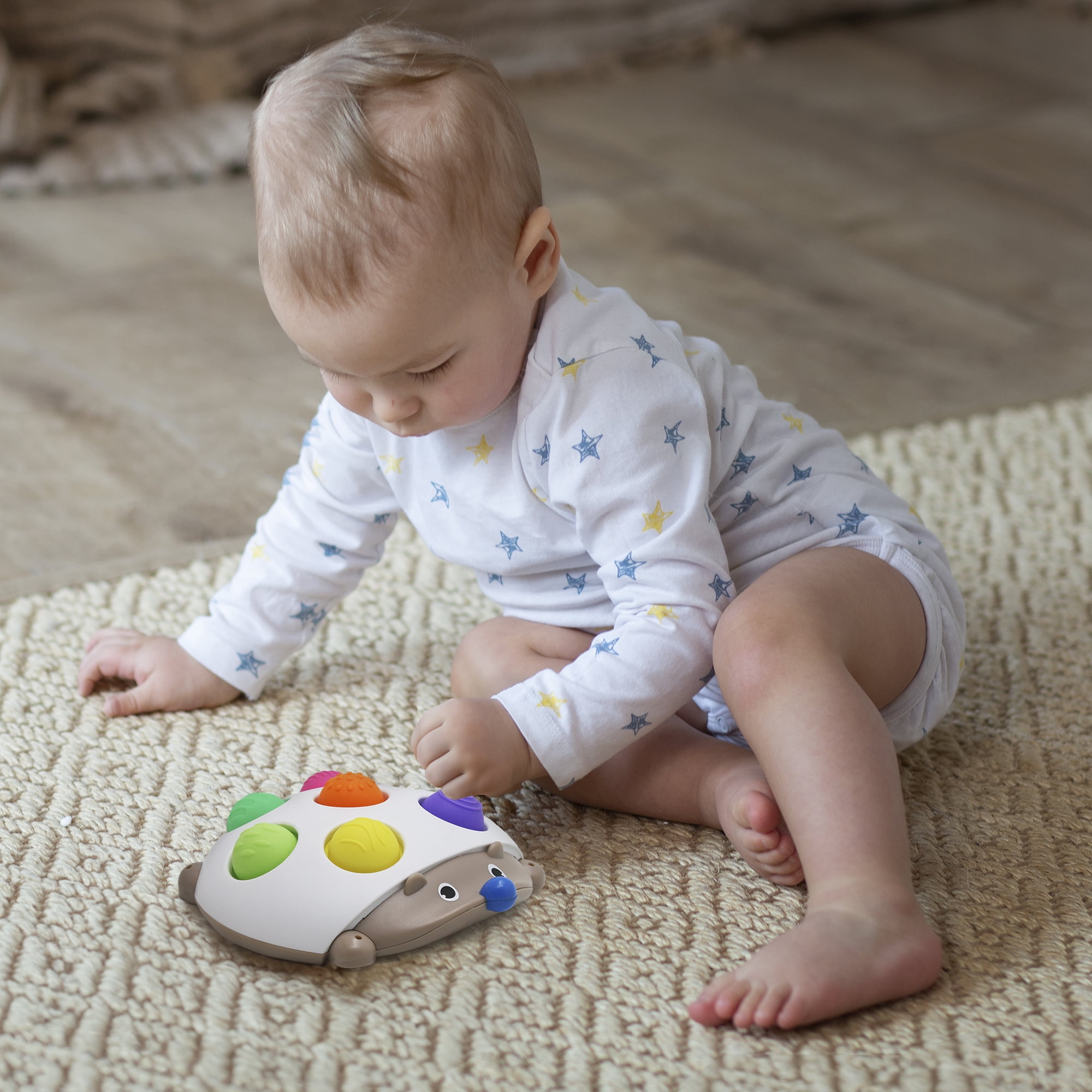 Spark Create Imagine Hedgehog Popper Sensory Learning Fidget Toy Push Pop Travel Fun - Image 6