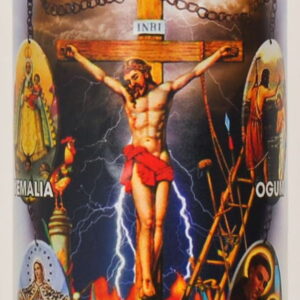 Prayer Candle 7 African Powers Green, 8 Inch