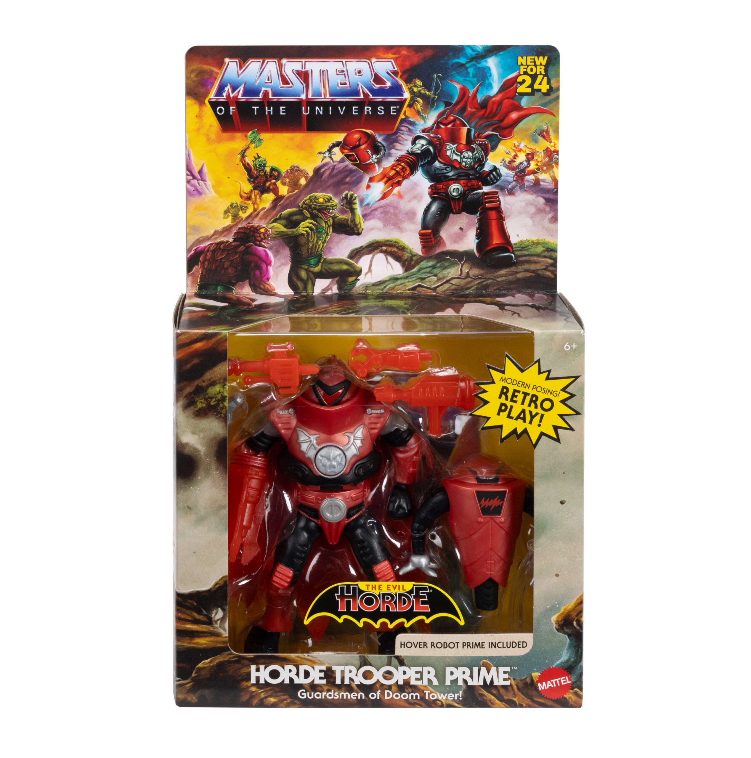Masters of the Universe Origins Action Figure Horde Trooper Prime, MOTU Toy & Hover Robot - Image 6