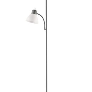 Mainstays 72‘’ Gray Combo Floor Lamp with Reading Lamp, Modern Design
