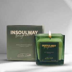 Aria Home 8 oz Modern Scented Glass Candle Jar for Home Decor Long Lasting Fragrance Gift