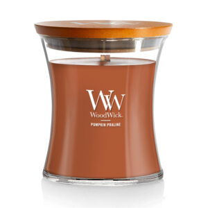 WoodWick Medium Hourglass Scented Candle, Pumpkin Praline, 9.7 oz
