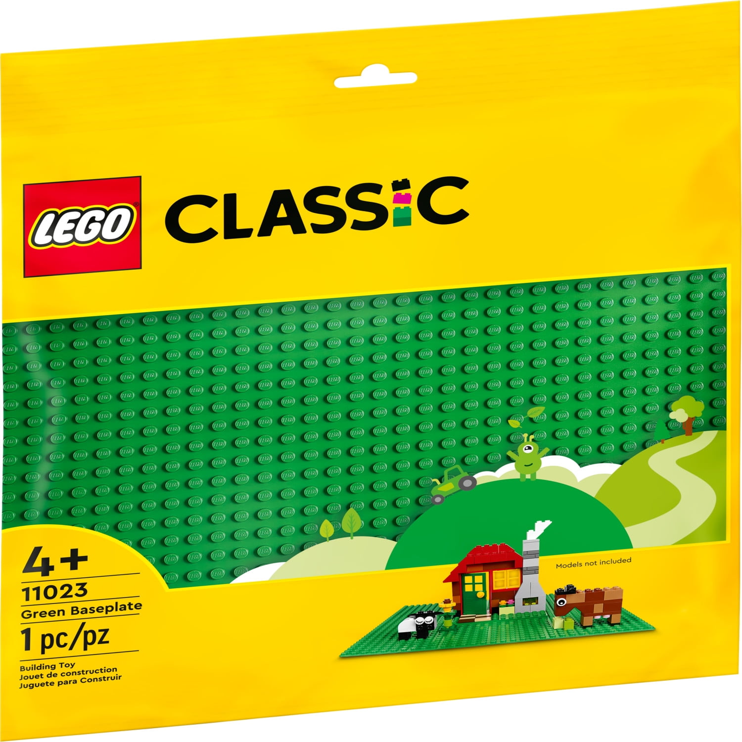 LEGO Classic Green Baseplate, Creative Toy for Back to School, Square 32x32 Stud Foundation to Build and Display Brick Creations, Great for Grassy Nature Landscapes and Back to School Supplies, 11023 - Image 2