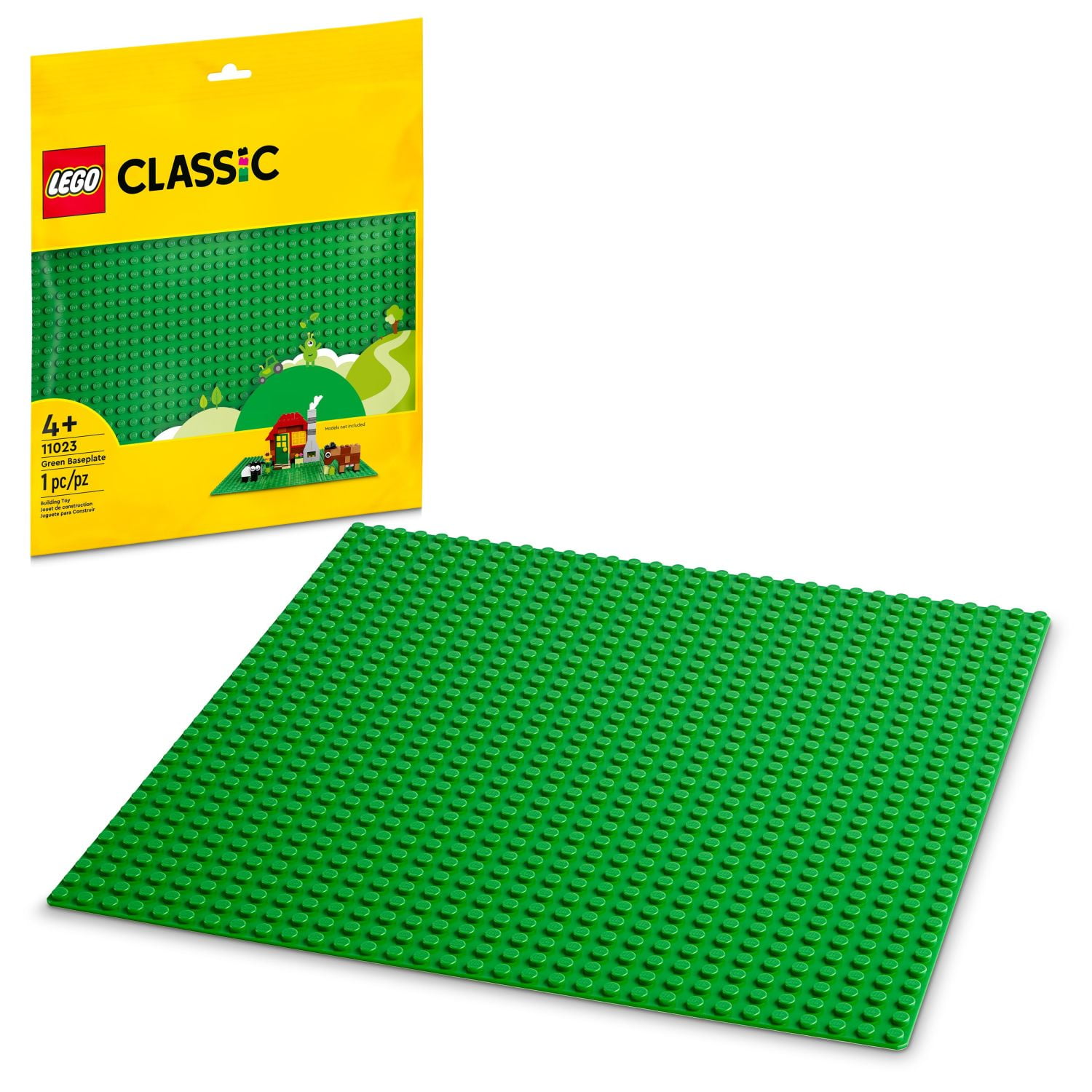 LEGO Classic Green Baseplate, Creative Toy for Back to School, Square 32x32 Stud Foundation to Build and Display Brick Creations, Great for Grassy Nature Landscapes and Back to School Supplies, 11023 - Image 9