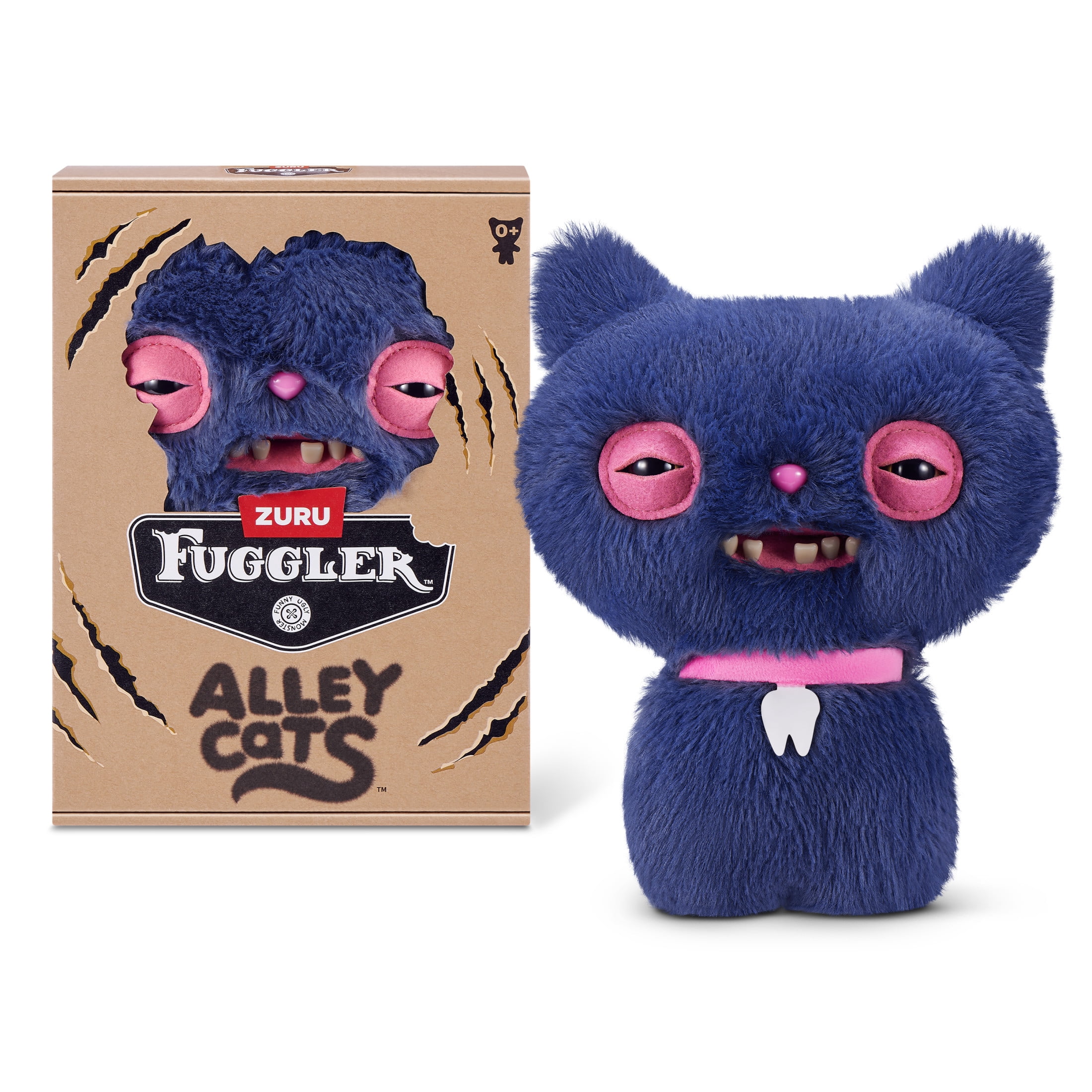 Fuggler Alley Cats 9 inch (Cheezee), Funny Ugly Monster Stuffed Animal Toy by ZURU