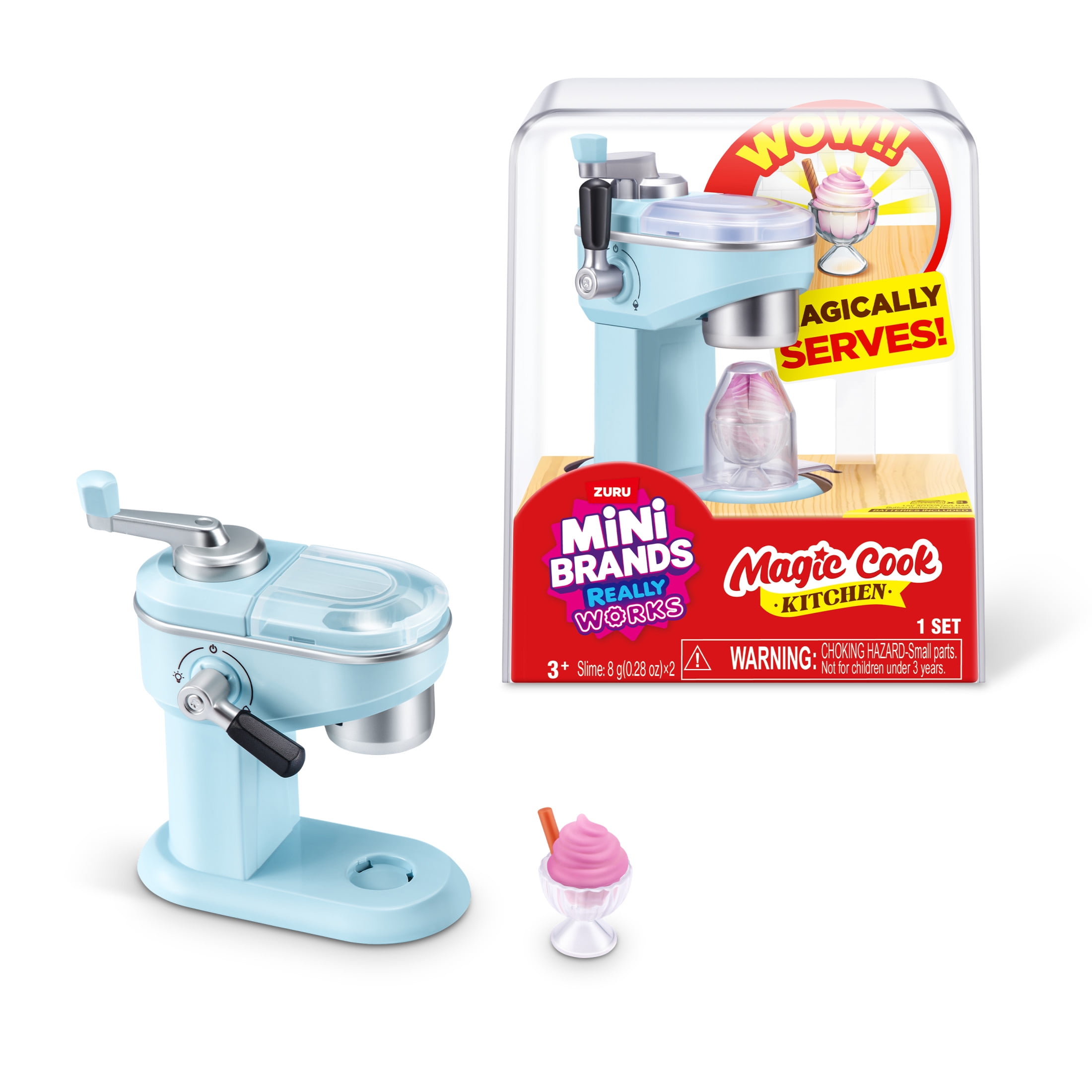 Mini Brands Really Works Magic Cook Kitchen Series 1 Ice-Cream Maker, Miniature Appliance Toy, for Kids, Teens & Adults Ages 3+ by ZURU