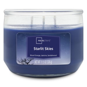 Mainstays Starlit Skies Scented 3 Wick Candle, 11.5 oz.