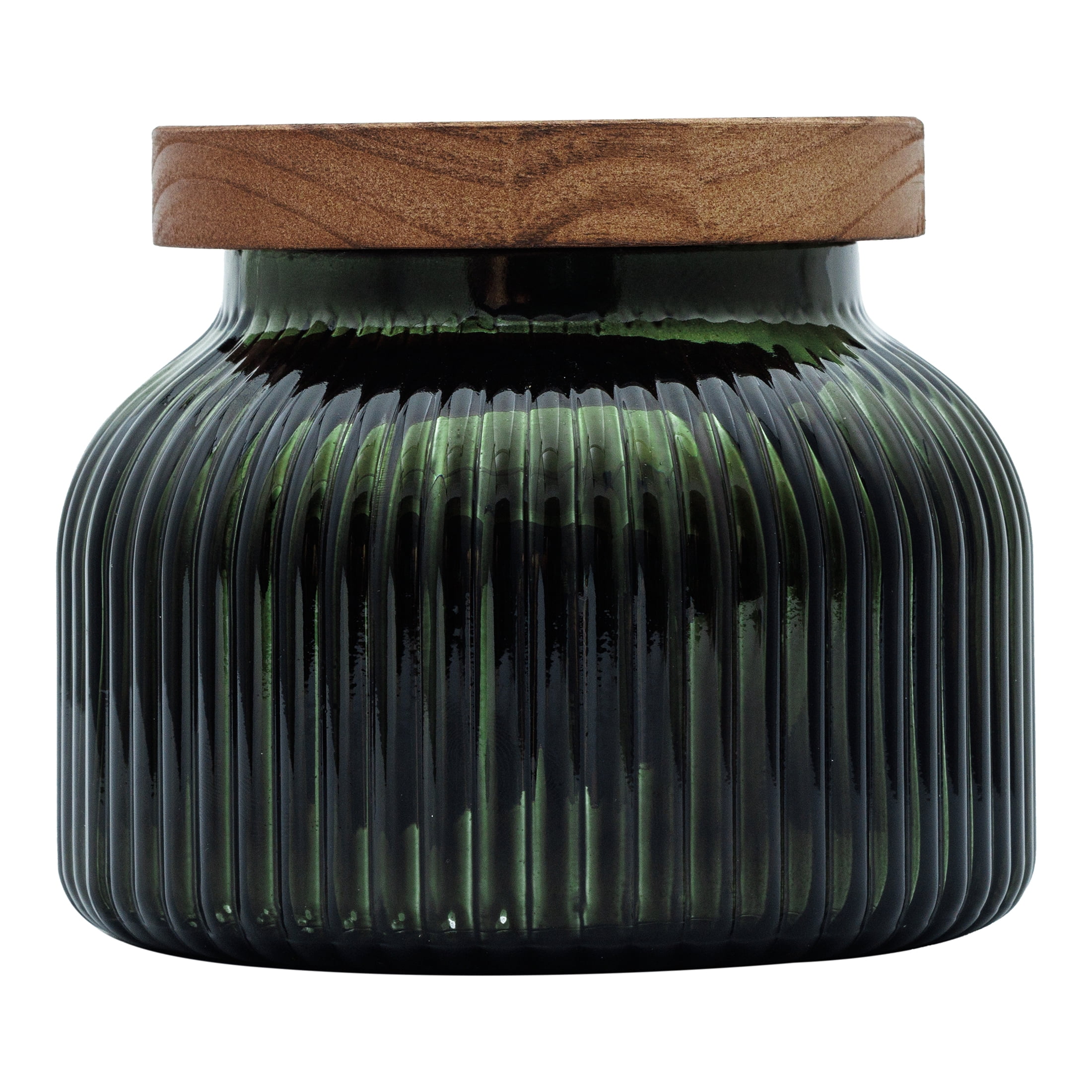 Better Homes & Gardens Farm Apple Pumpkin Scented Cotton 2-Wicks Ribbed Mecury Glass Jar Candle with Wooden Lid 18oz - Image 19