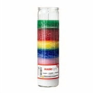 MagicLight 9.6 oz Religious Candles - Unscented Clear Glass Jar