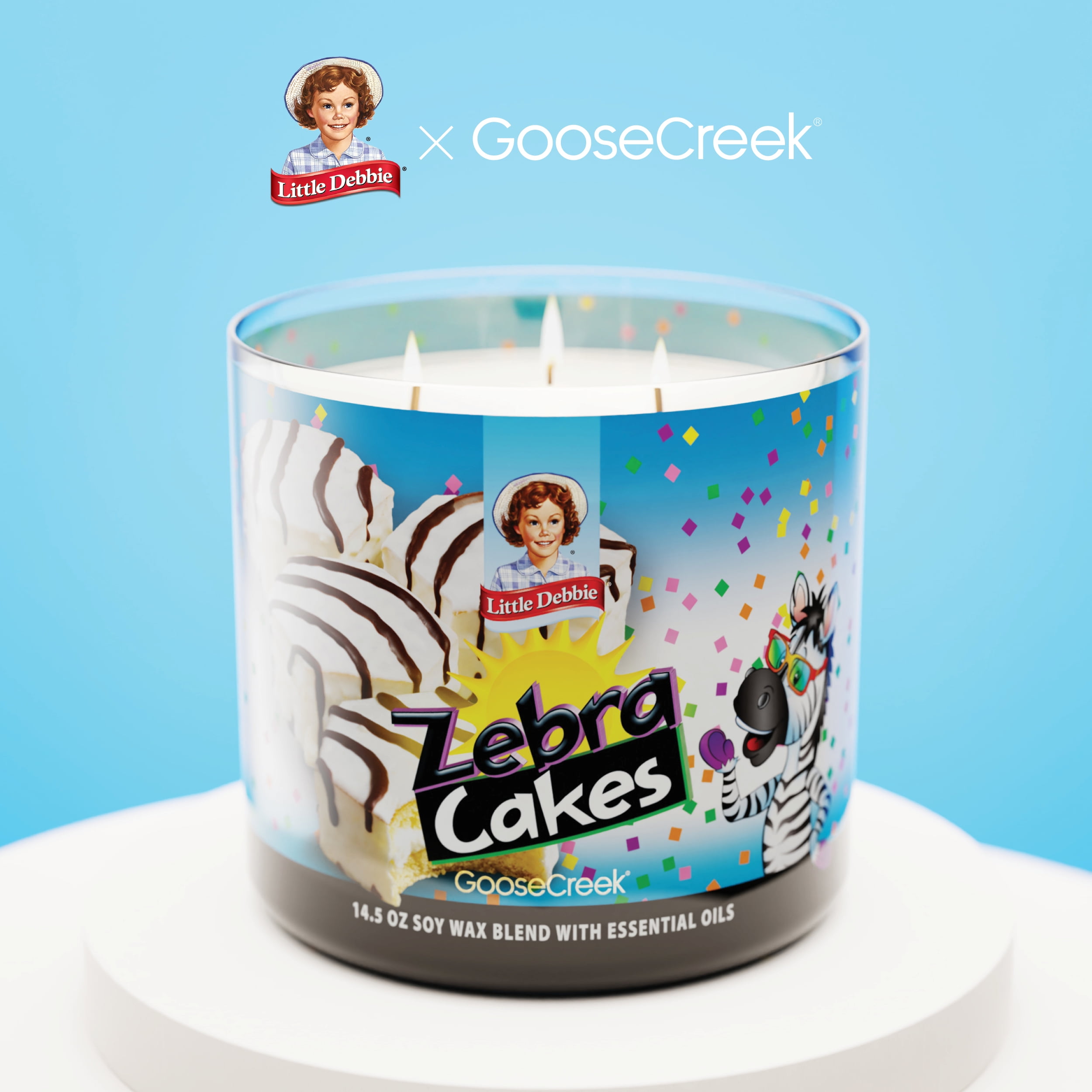Goose Creek 3-Wick Little Debbie Zebra Cakes Scented Jar Candle, 14.5oz. - Image 3