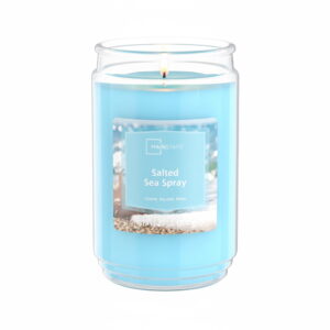 Mainstays Single-Wick Scented Glass Jar Candle, Salted Sea Spray, 20oz.