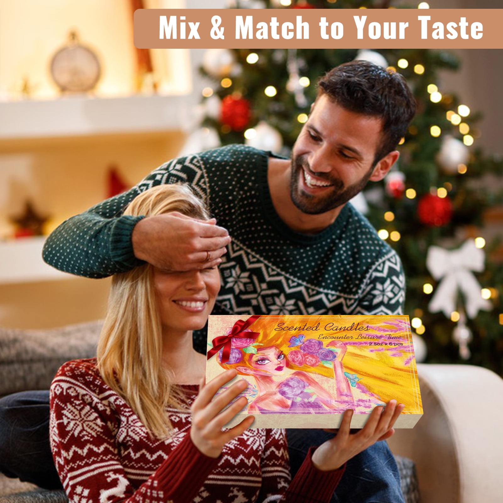 Scented Candles Gift Set, 6 Pack Jar Candles for Women, Each Candle Burns for 15 h - Image 5