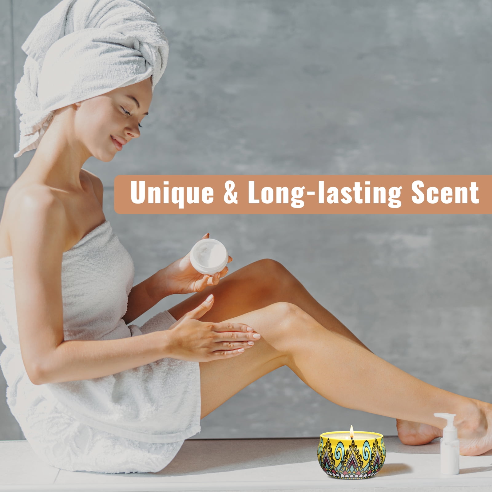 Scented Candles Gift Set, 6 Pack Jar Candles for Women, Each Candle Burns for 15 h - Image 6