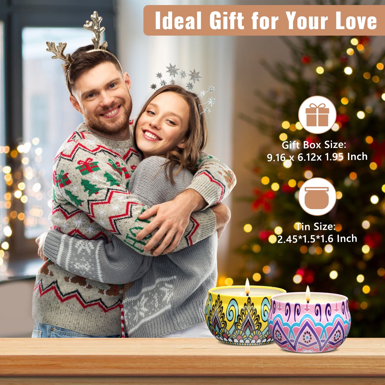 Scented Candles Gift Set, 6 Pack Jar Candles for Women, Each Candle Burns for 15 h - Image 8