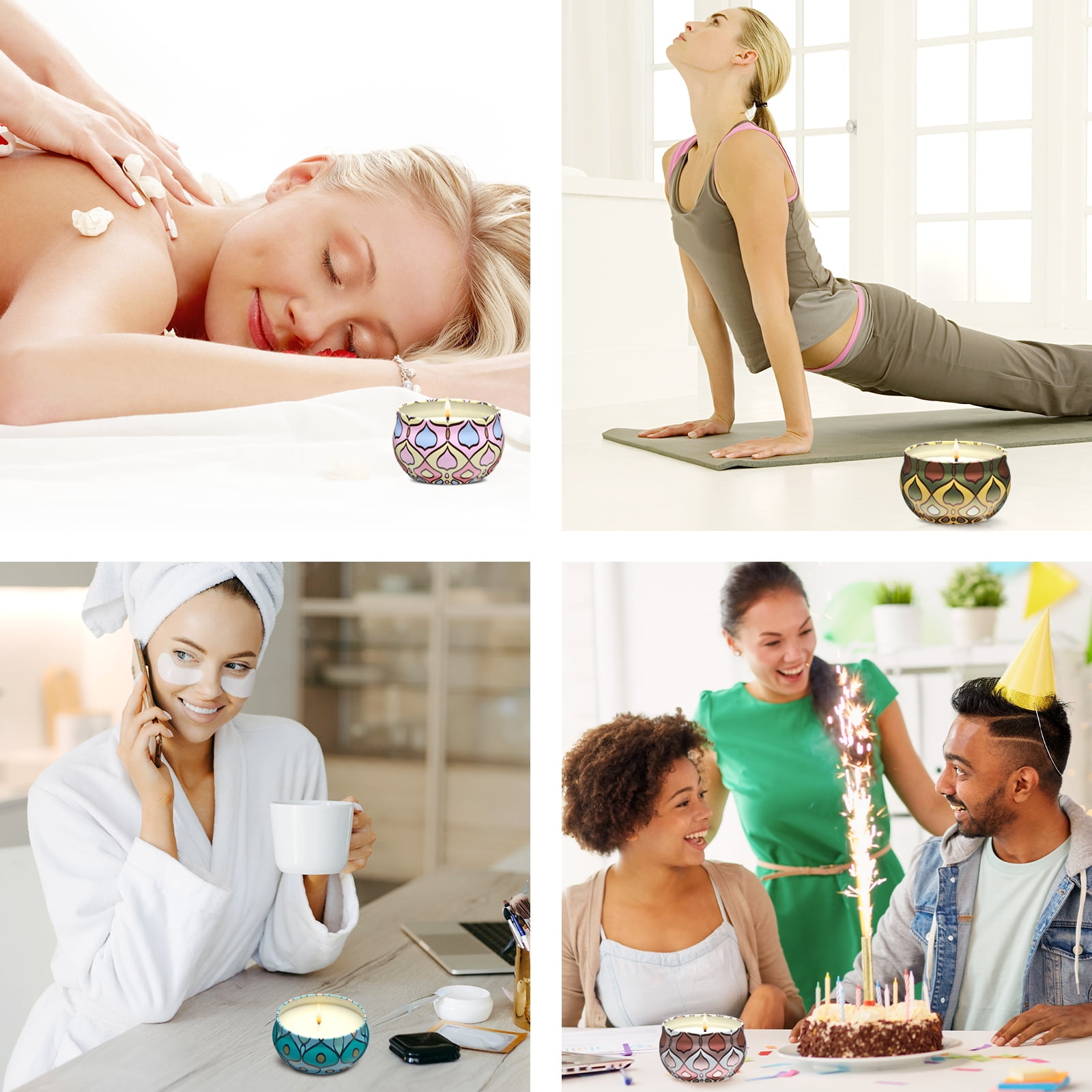 Scented Candles Gift Set, 6 Pack Jar Candles for Women, Each Candle Burns for 15 h - Image 10