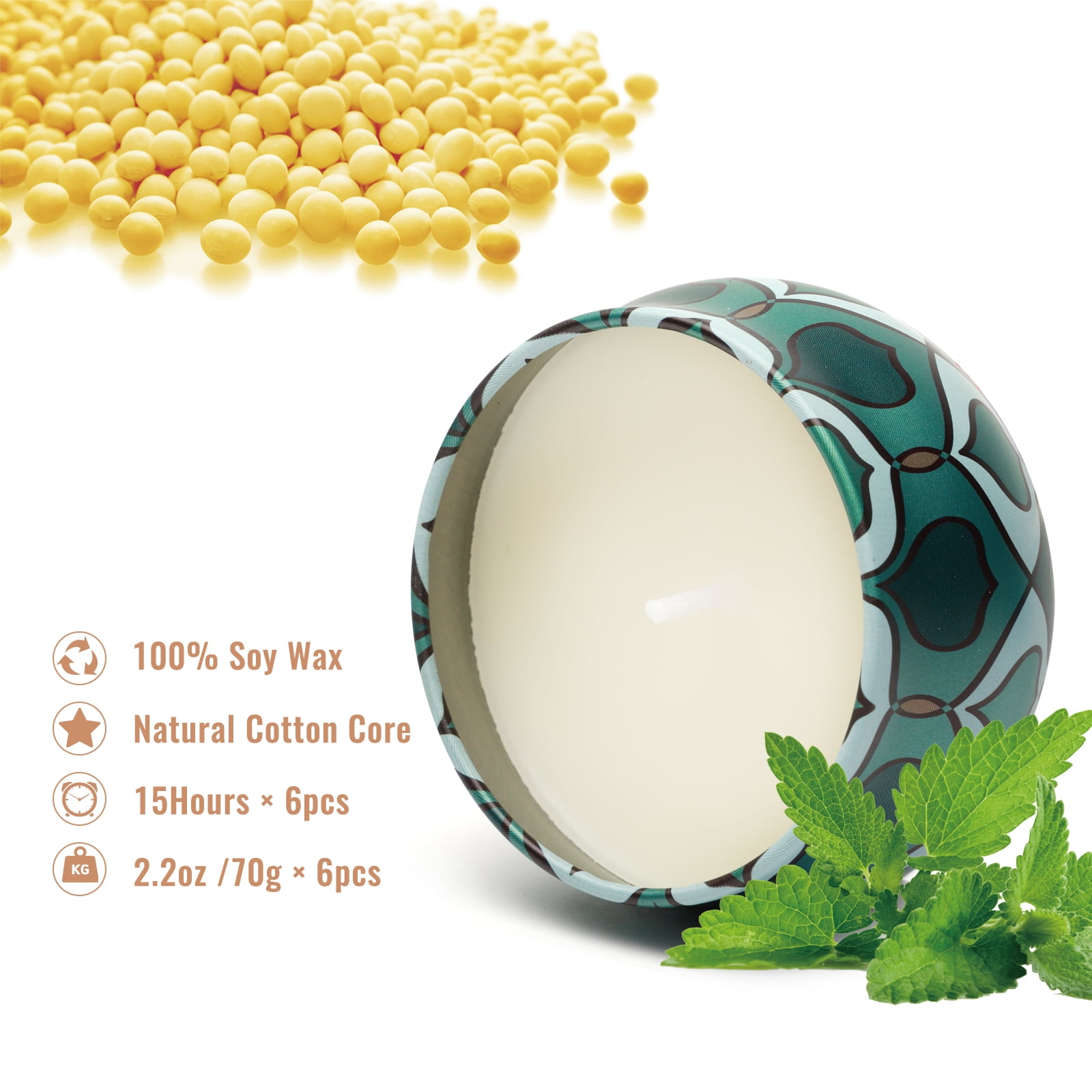 Scented Candles Gift Set, 6 Pack Jar Candles for Women, Each Candle Burns for 15 h - Image 16