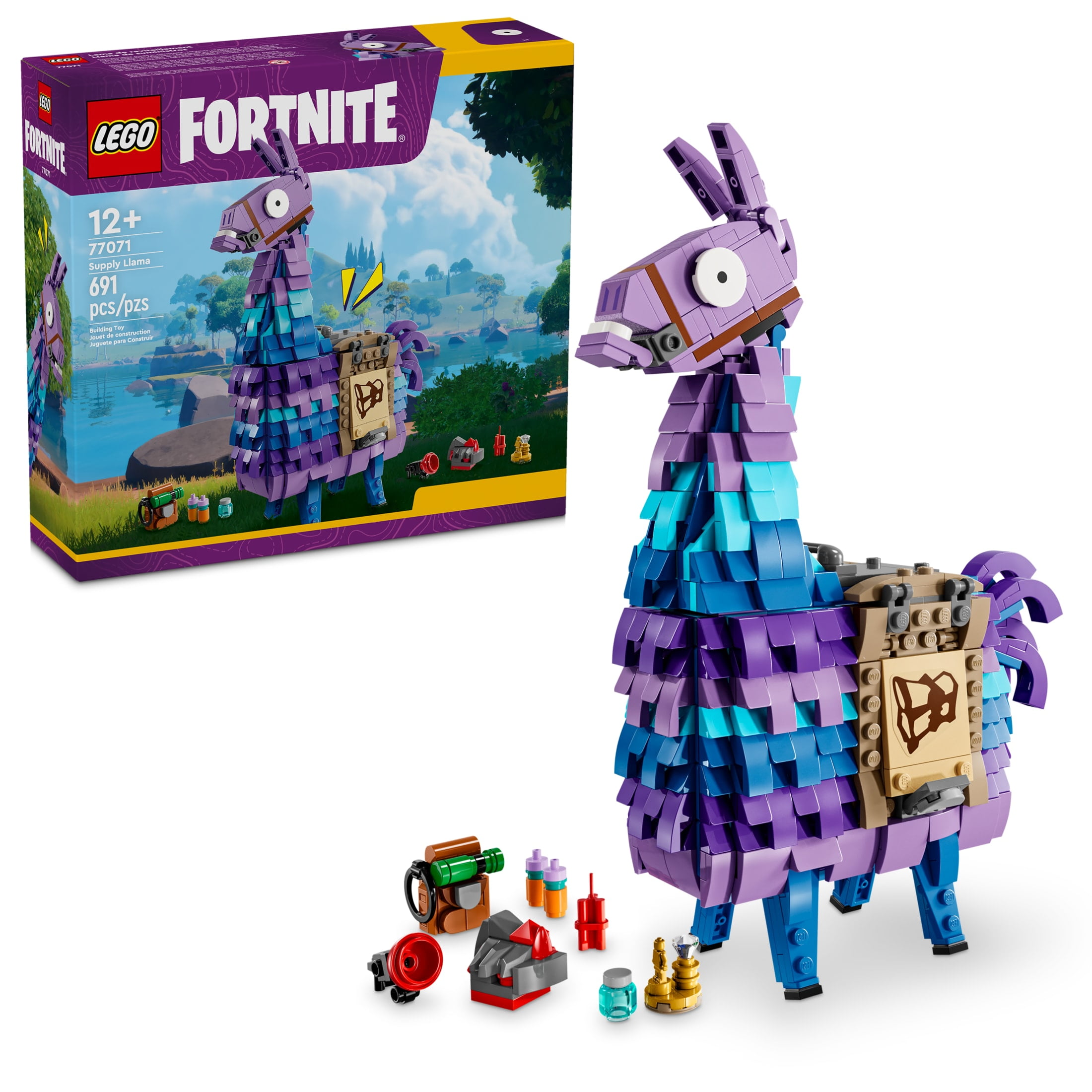 LEGO Fortnite Supply Llama Building Set - Kids Toy for Gamers, Ages 12+ - Display Model, Collectible Fortnite Toy - Gift for Birthdays- 77071