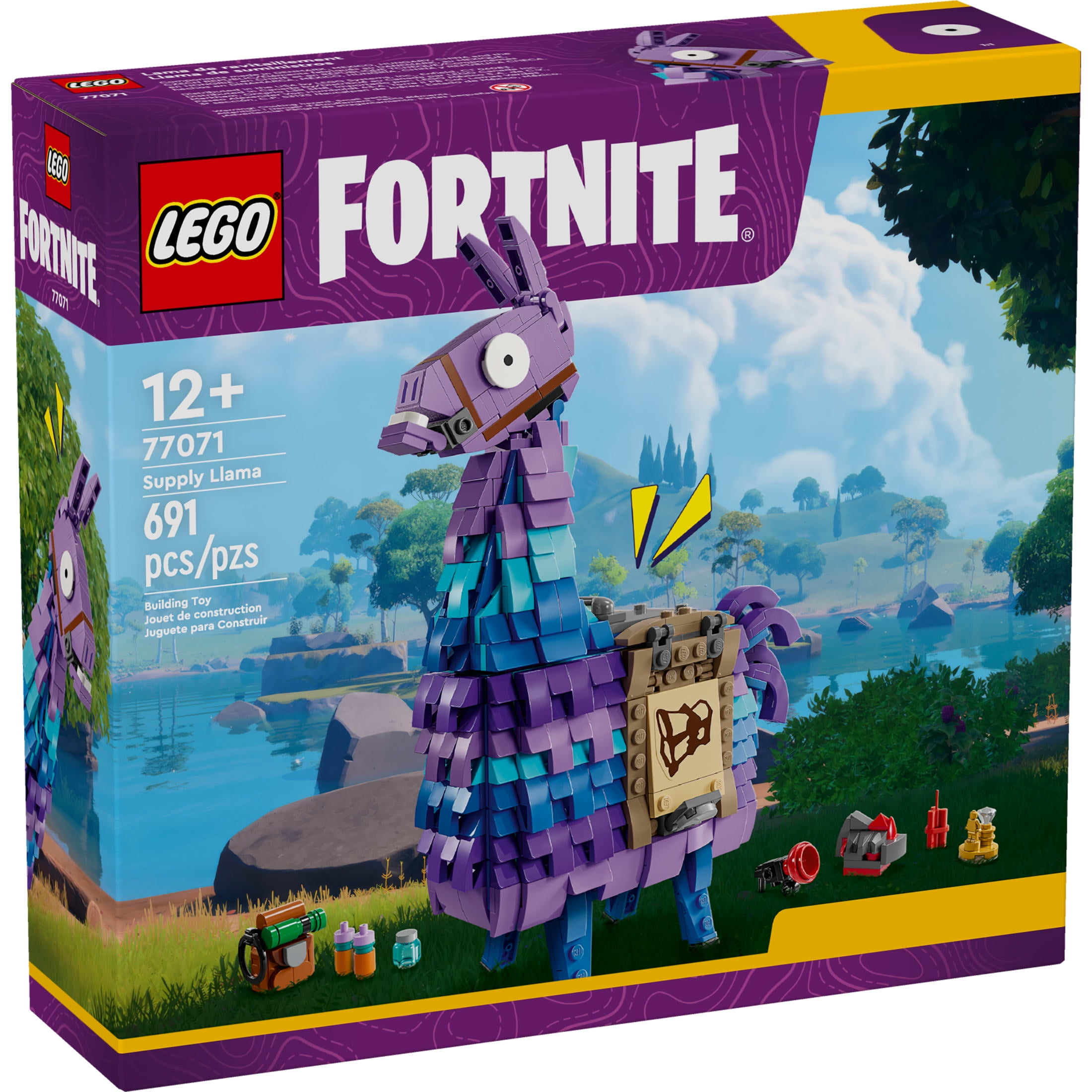 LEGO Fortnite Supply Llama Building Set - Kids Toy for Gamers, Ages 12+ - Display Model, Collectible Fortnite Toy - Gift for Birthdays- 77071 - Image 2