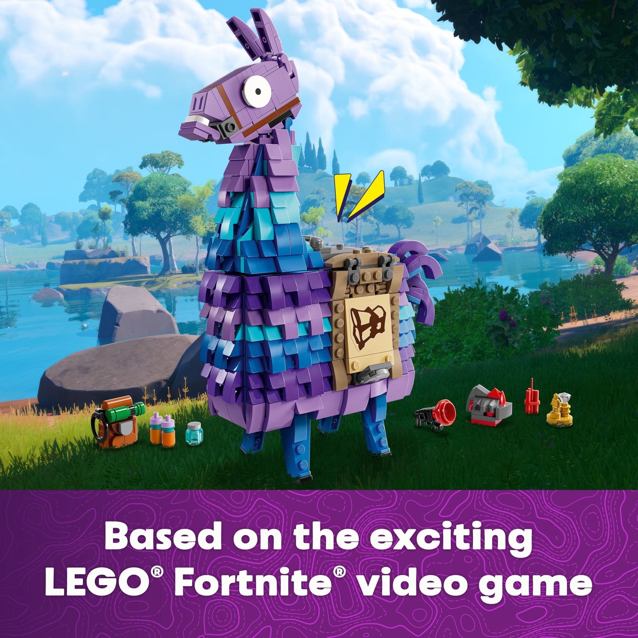 LEGO Fortnite Supply Llama Building Set - Kids Toy for Gamers, Ages 12+ - Display Model, Collectible Fortnite Toy - Gift for Birthdays- 77071 - Image 4