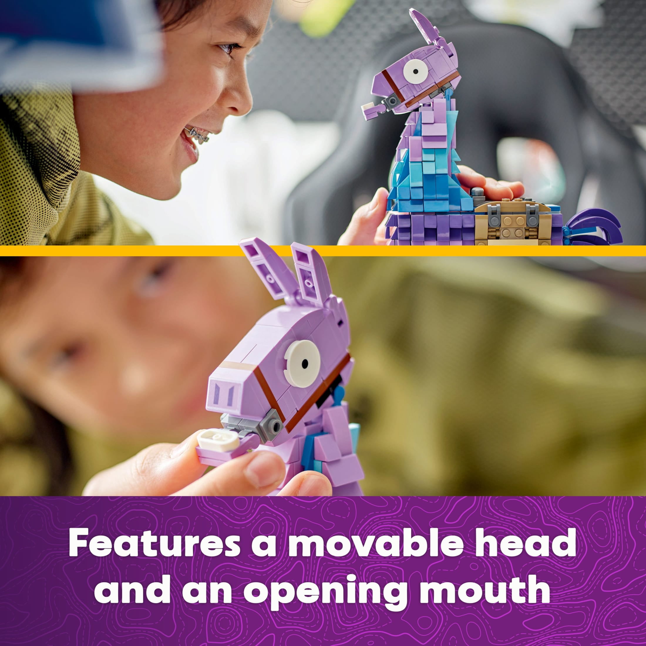 LEGO Fortnite Supply Llama Building Set - Kids Toy for Gamers, Ages 12+ - Display Model, Collectible Fortnite Toy - Gift for Birthdays- 77071 - Image 5