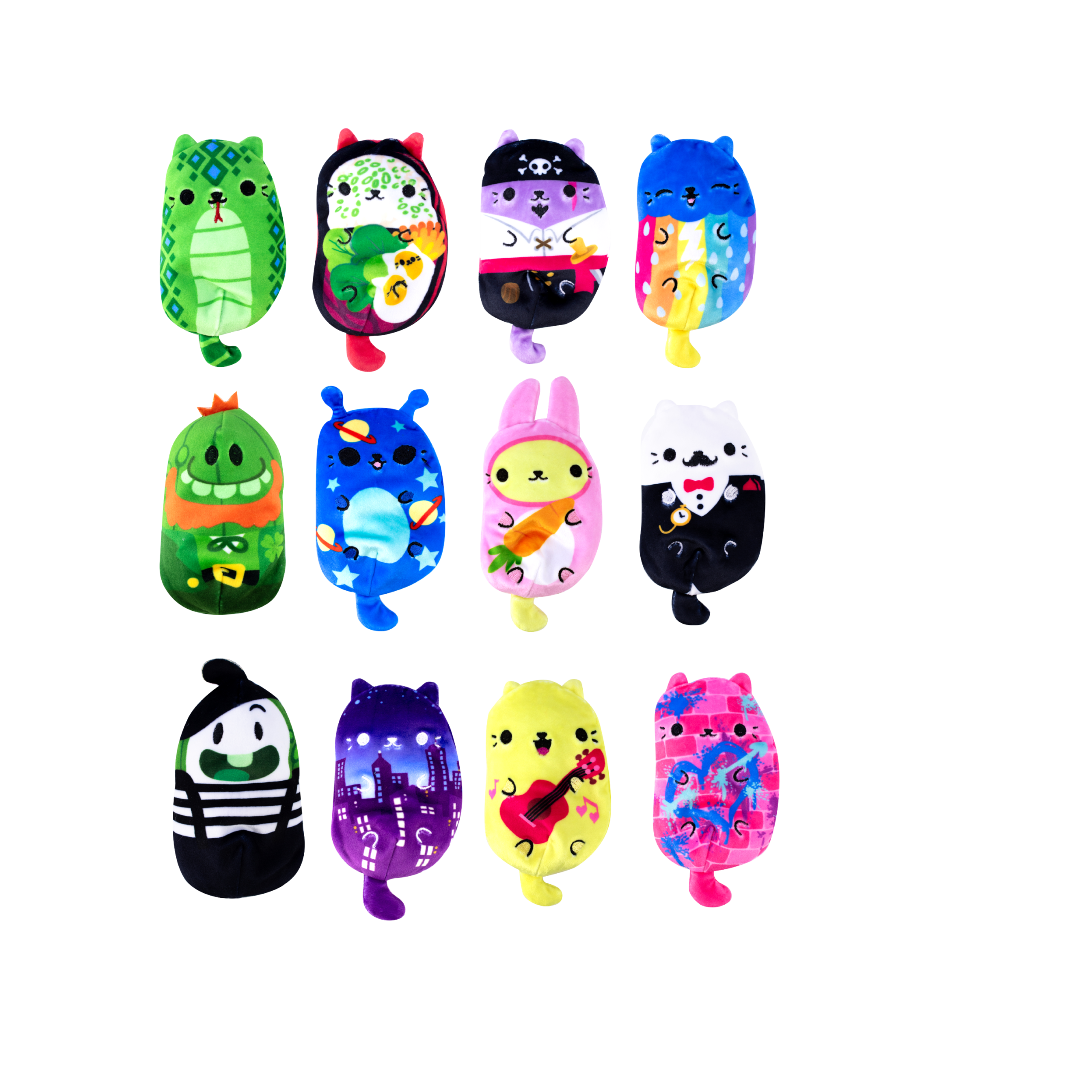 Cats Vs Pickles 4in Colorful Bean-Filled Blind Pack Assortment Plush, Novelty & Gag Toys for Kids 4+ - Image 2