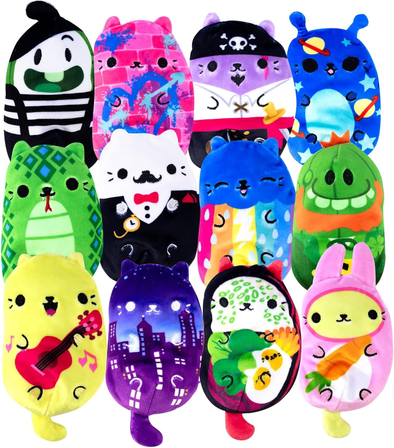 Cats Vs Pickles 4in Colorful Bean-Filled Blind Pack Assortment Plush, Novelty & Gag Toys for Kids 4+ - Image 3