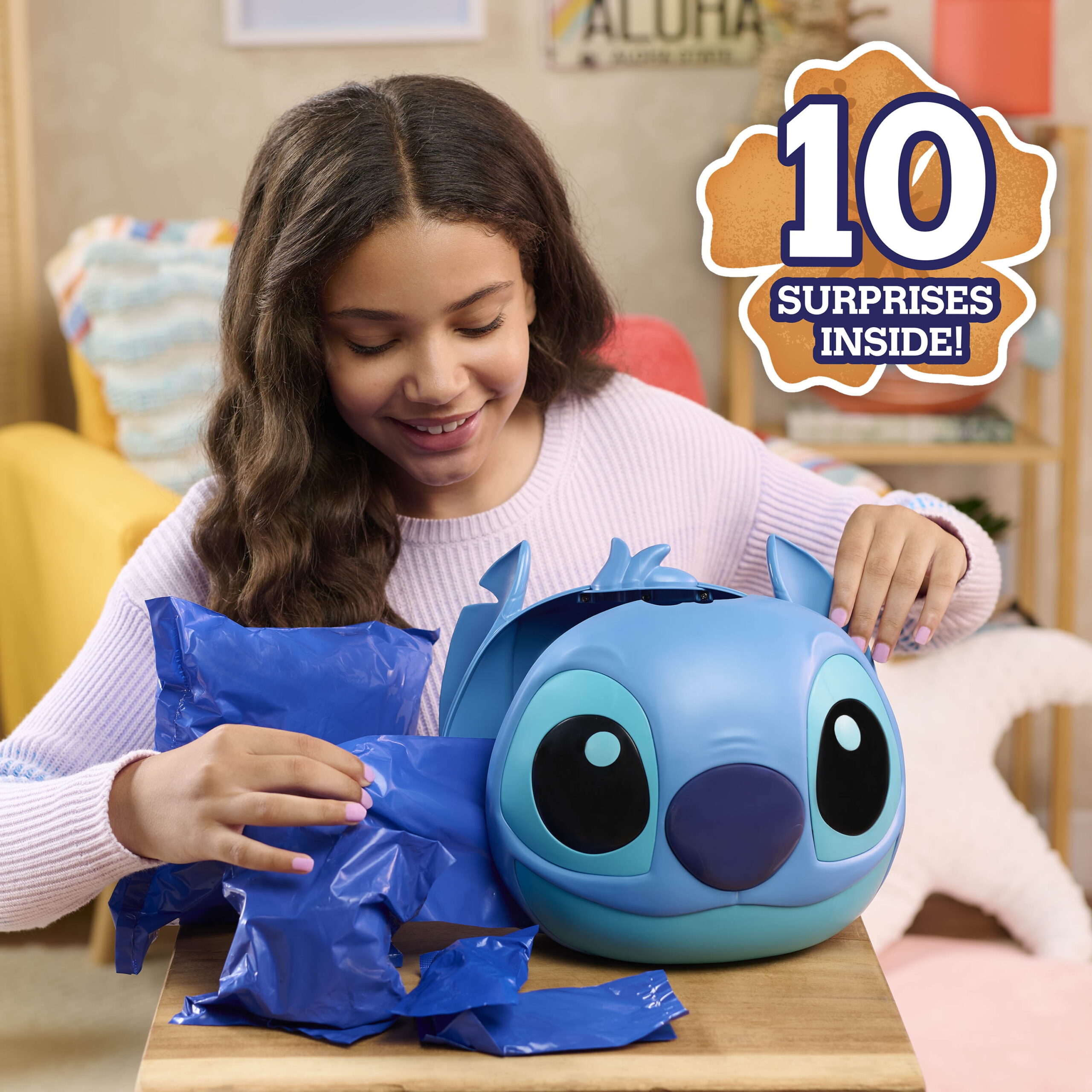 Disney Stitch Jumbo Mystery Capsule, 10 Surprises Inside, Collectible Figures and Plush, Blind Box, Toy for Fans, Boys, Girls, Kids Ages 3 and up - Image 2