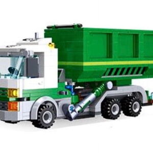General Jim’s Toys & Bricks Roll-Off Skip Loader Dump Truck, Construction Toy Building Set, Hobby Display