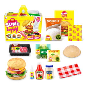 Slime Mart Small Basket Burger Pretend Play Food Themed DIY Slime Craft Toys by ZURU