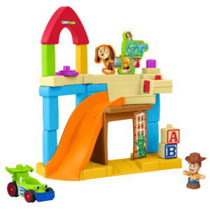 Fisher-Price Little People Disney & Pixar Toy Story Andy's Room Toddler Playset, Woody & RC Vehicle