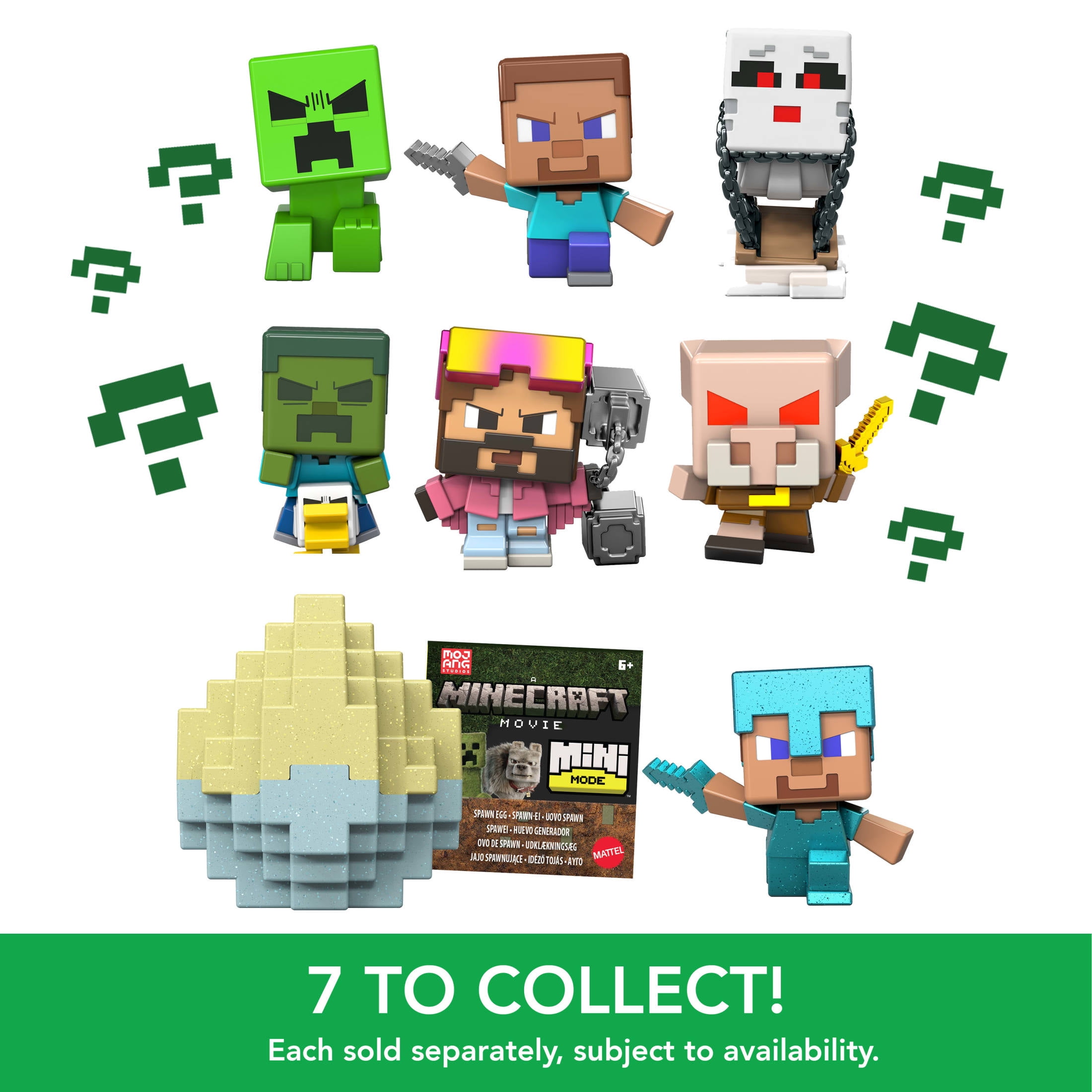Minecraft Mini Mode Spawn Egg with Surprise Mini Figure, 1.5-inch Collectible Toy (Characters May Vary) - Image 5