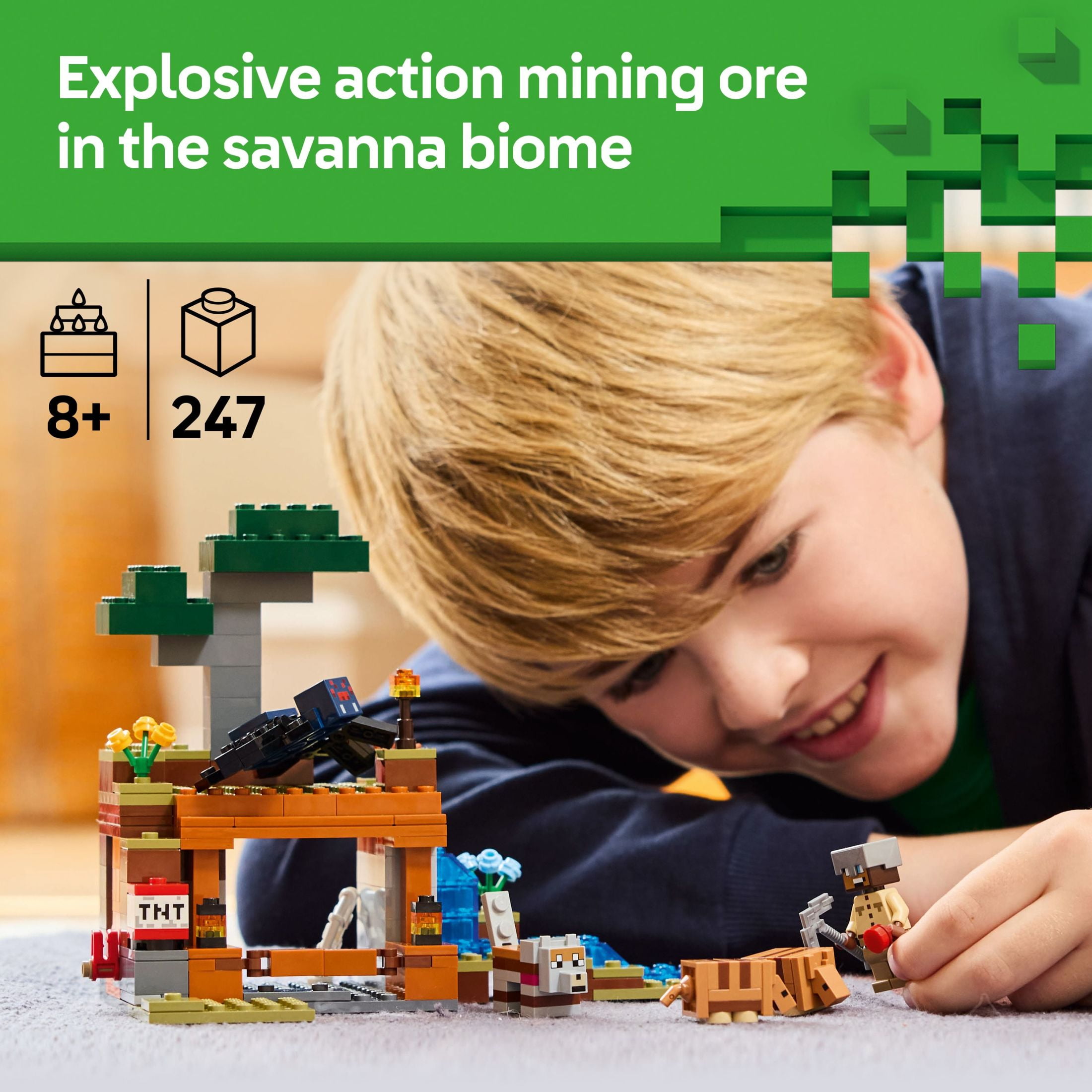 LEGO Minecraft The Armadillo Mine Expedition Toy Figures and Playset - Building Minecraft Toy for Kids, Boys and Girls, Ages 8+ - with Gaming Figures for Pretend Play - Birthday Gift Idea - 21269 - Image 3