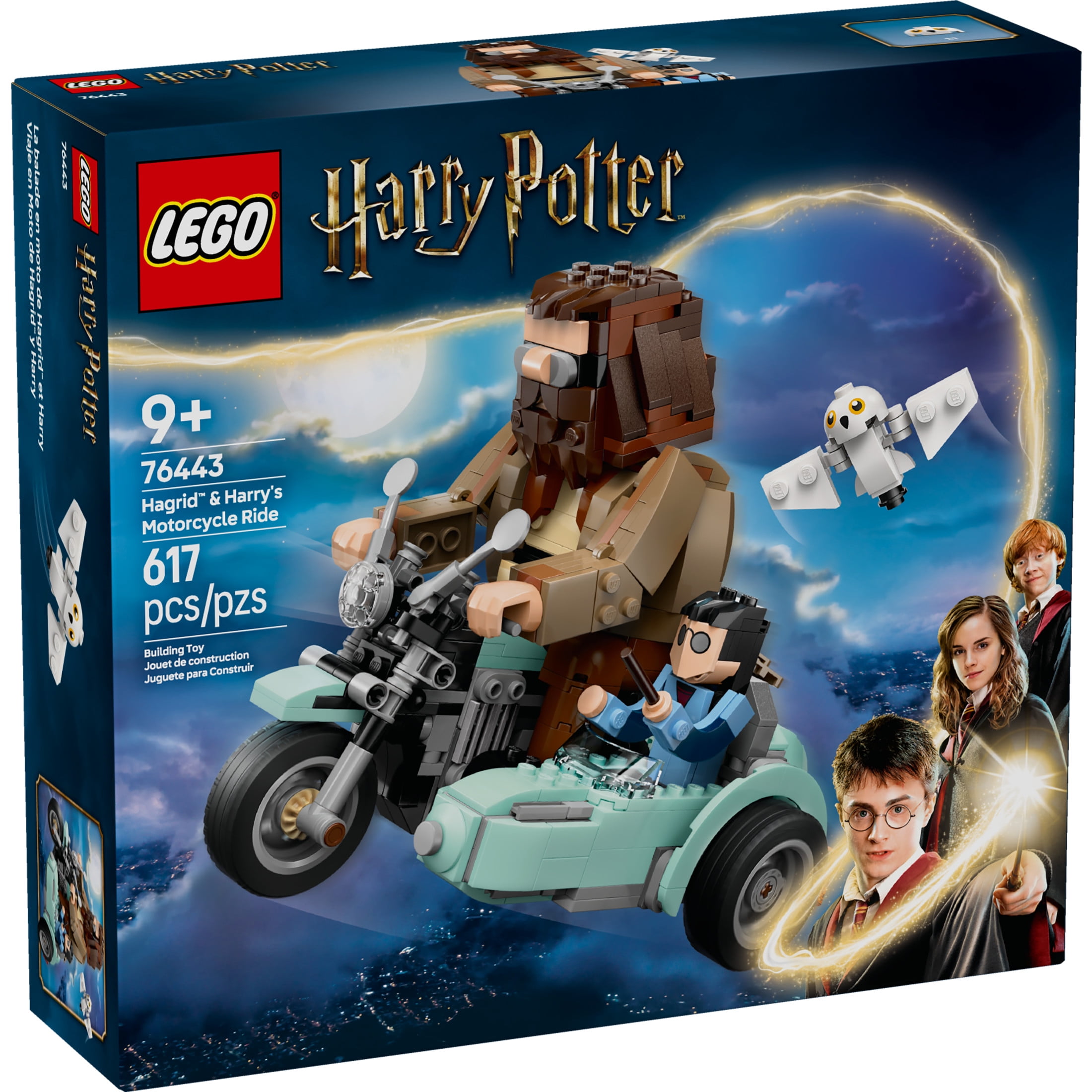 LEGO Harry Potter Hagrid & Harry's Motorcycle Ride Building Toy - Kids Motorcycle Toy for Boys and Girls, Harry Potter Fans, Ages 9+ - Birthday Gift Idea - 76443 - Image 2