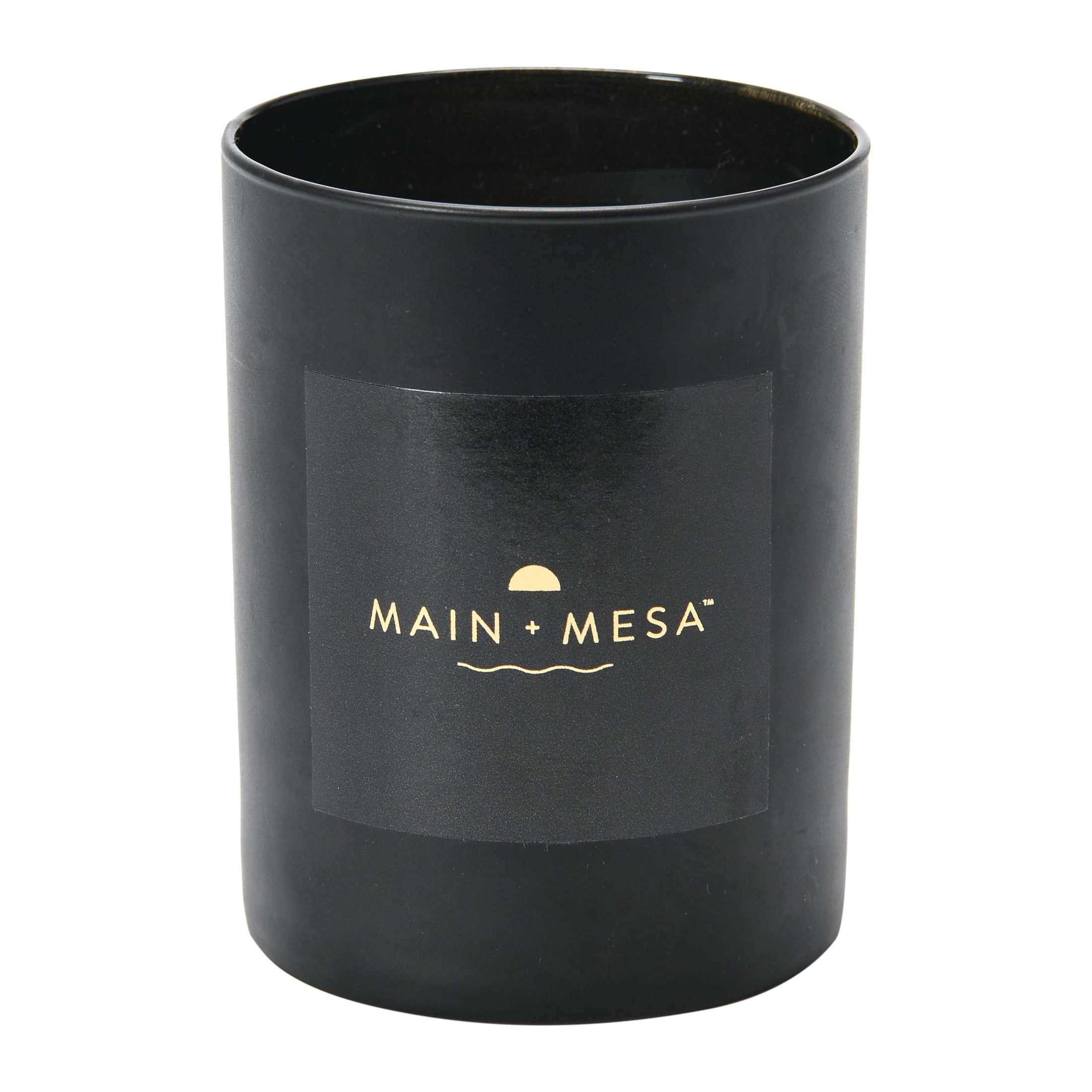 Main + Mesa Matte Black Glass Candle in Gift Box, 9.3 oz., Burn time up to 60 hours - Image 4