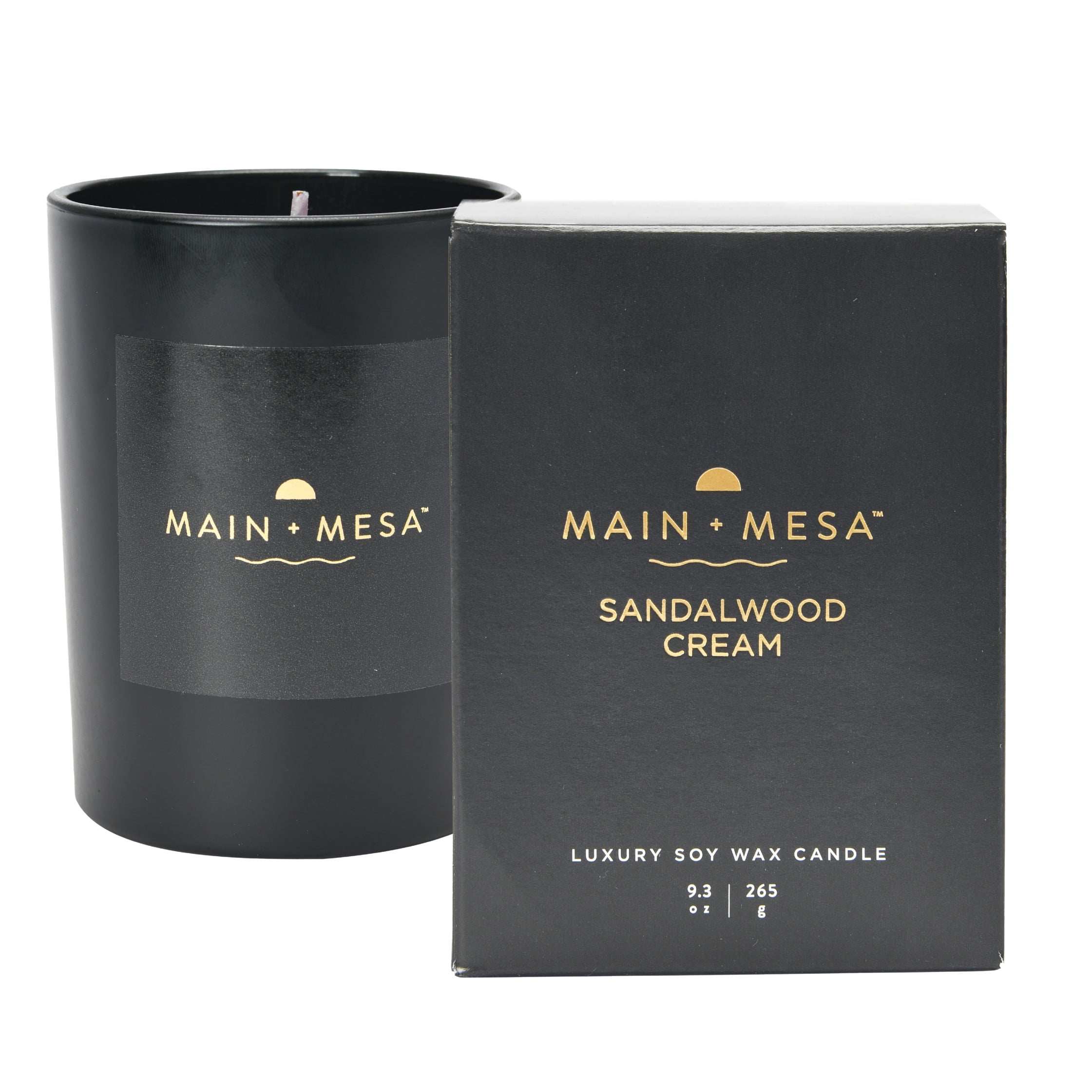 Main + Mesa Matte Black Glass Candle in Gift Box, 9.3 oz., Burn time up to 60 hours - Image 9