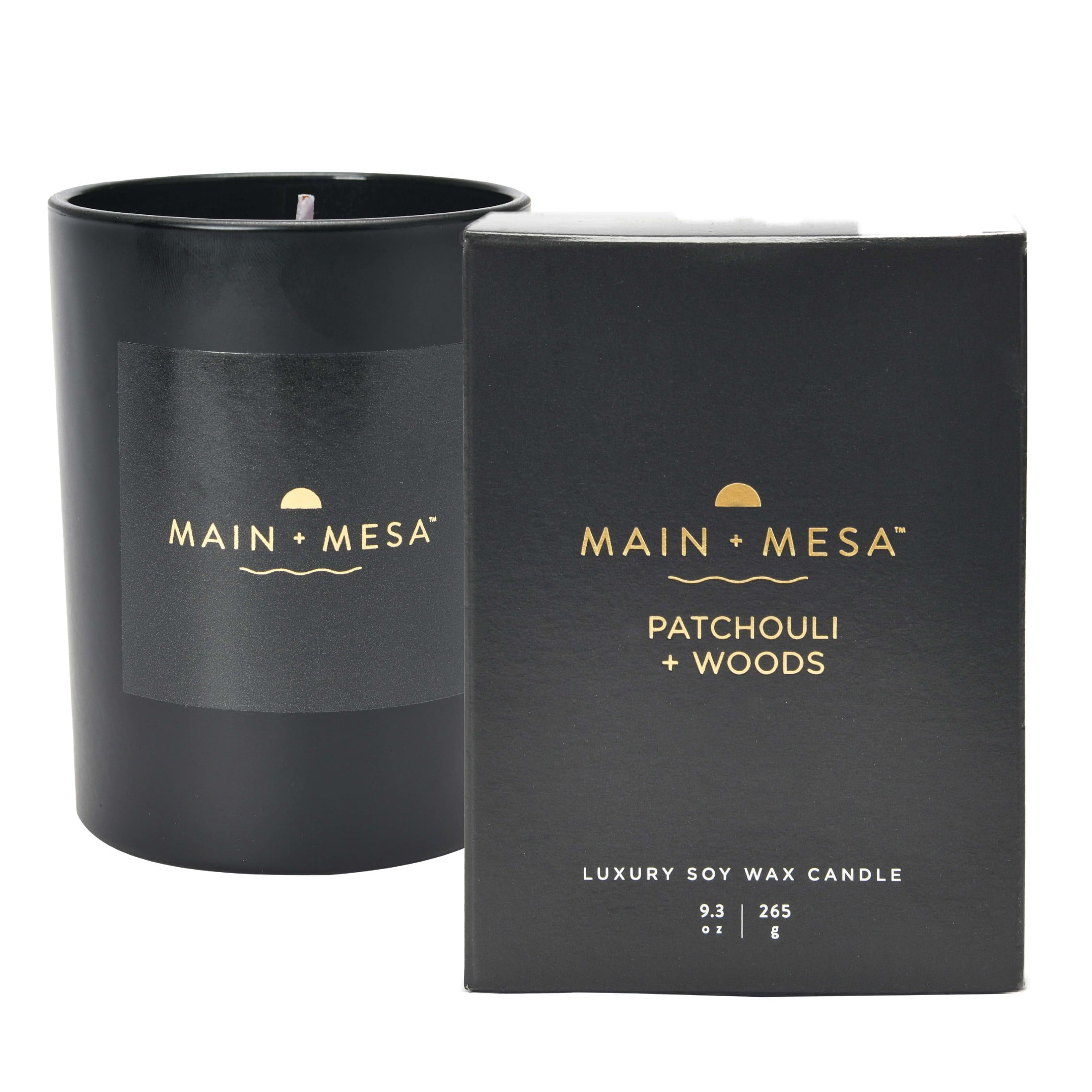 Main + Mesa Matte Black Glass Candle in Gift Box, 9.3 oz., Burn time up to 60 hours - Image 11